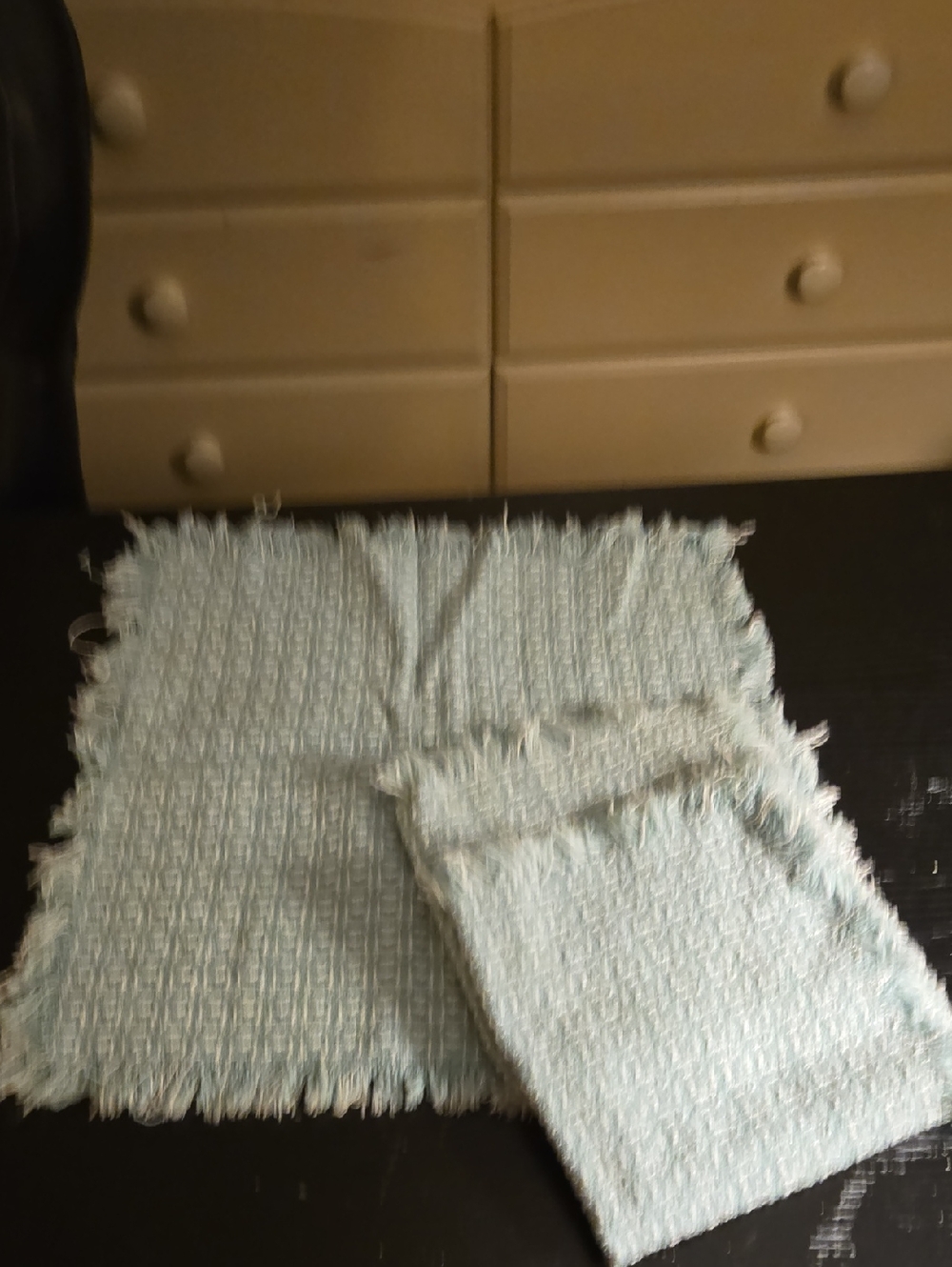Light Blue Textured Napkins Or Placemat
